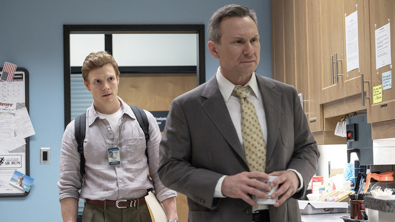 Patrick Gibson and Christian Slater in Dexter: Original Sin