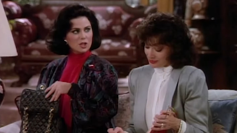 Delta Burke's Suzanne Sugarbaker speaking Dixie Carter's Julia Sugarbaker in Designing Women