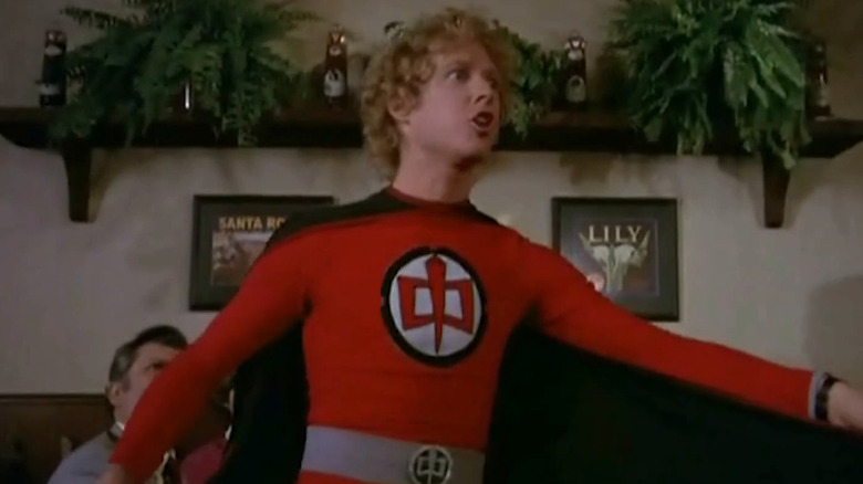 William Katt's Ralph Hinkley wearing the super suit in The Greatest American Hero