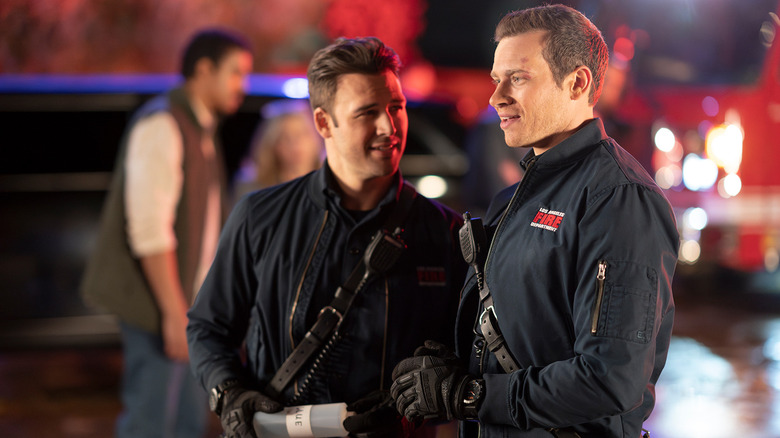 Buck and Eddie on ABC's 9-1-1