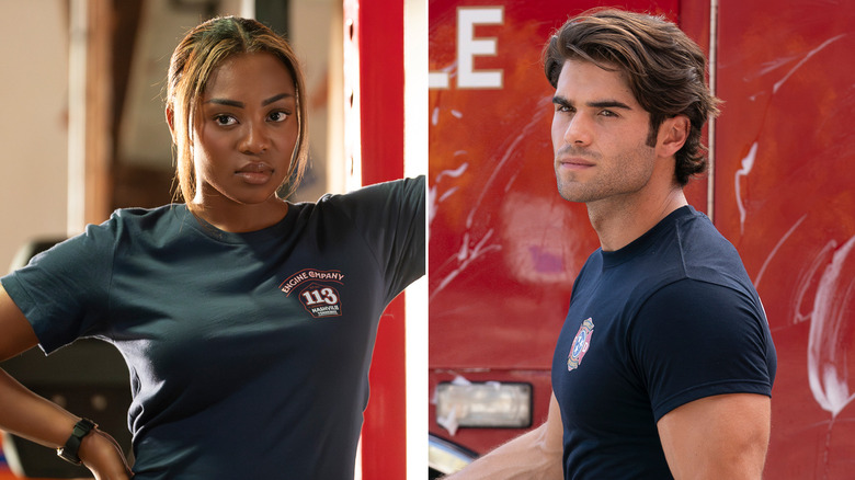 Hailey Kilgore and Hunter McVey in 9-1-1 Nashville Season 1 Episode 6