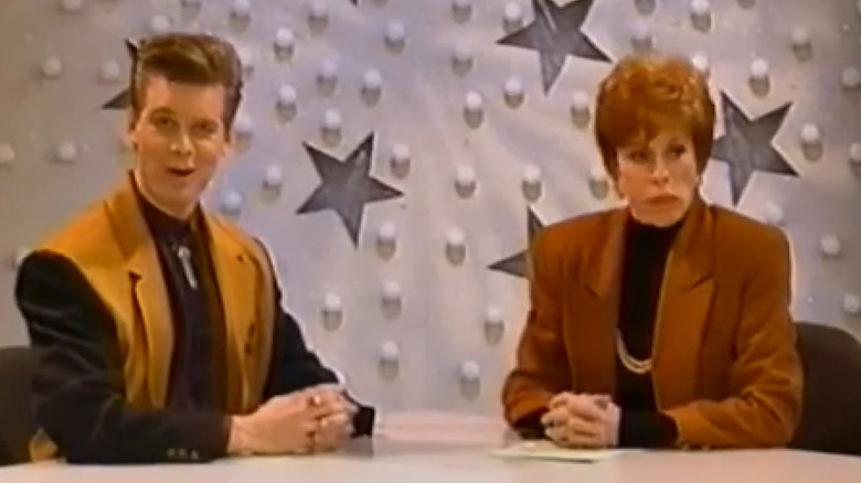 Peter Krause and Carol Burnett in a sketch on "Carol & Company" (1990)
