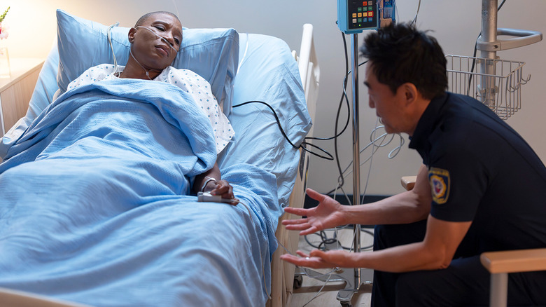 Hen and Chimney in 9-1-1 Season 9 Episode 7