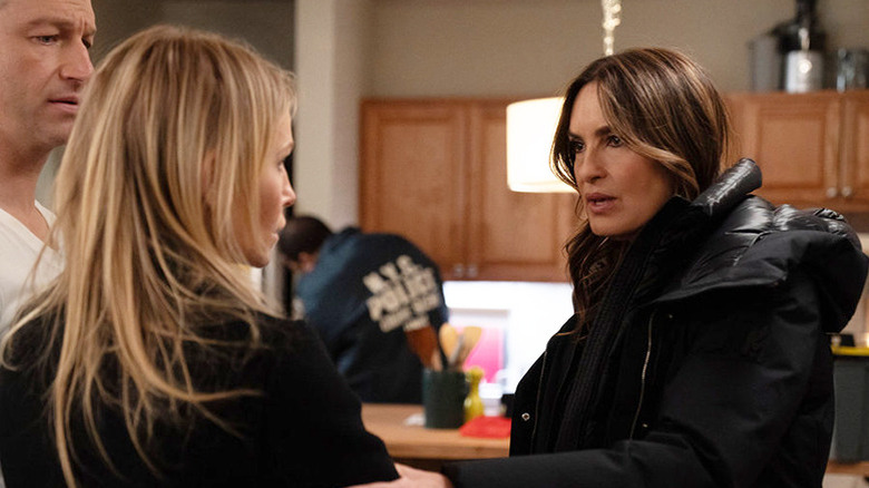 Benson comforts Rollins in Law & Order: SVU