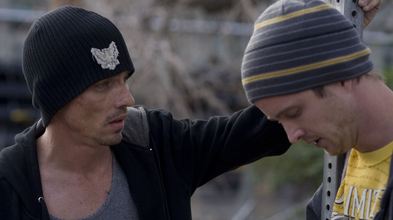 Skinny Pete talking to Jesse Pinkman