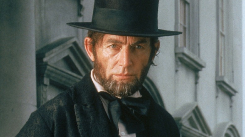 Lance Henriksen as Abraham Lincoln in The Day Lincoln Was Shot