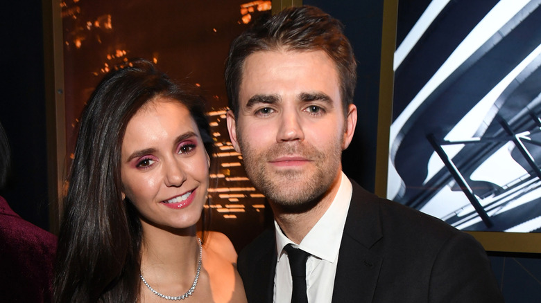 BEVERLY HILLS, CALIFORNIA - JANUARY 05: (L-R) Nina Dobrev and Paul Wesley attend The 2020 InStyle And Warner Bros. 77th Annual Golden Globe Awards Post-Party at The Beverly Hilton Hotel on January 05, 2020 in Beverly Hills, California.