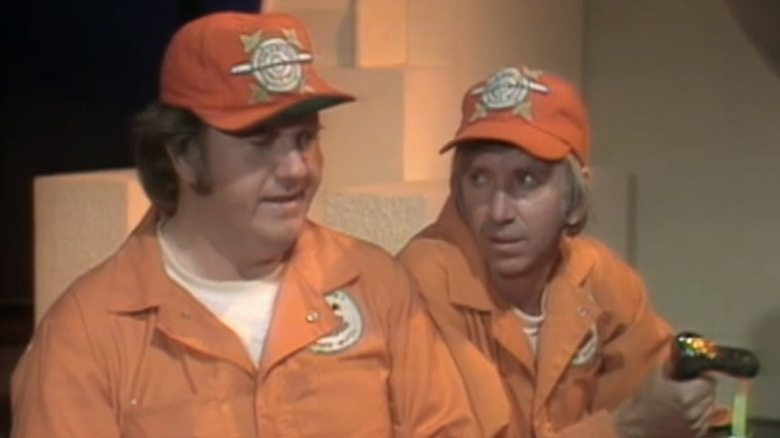 Bob Denver and Chuck McCann in "Far Out Space Nuts"