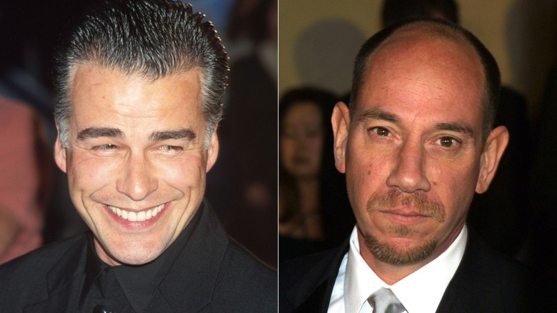 Ian Buchanan ve Miguel Ferrer'in kırmızı halı etkinliklerindeki bölünmüş ekran görüntüsü