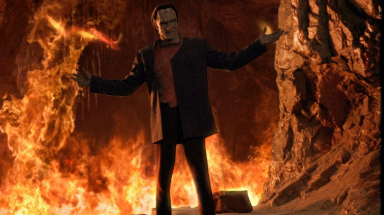 Marc Alaimo as Dukat prepares to meet his final fate with the Pa Wraiths in the finale of Deep Space Nine