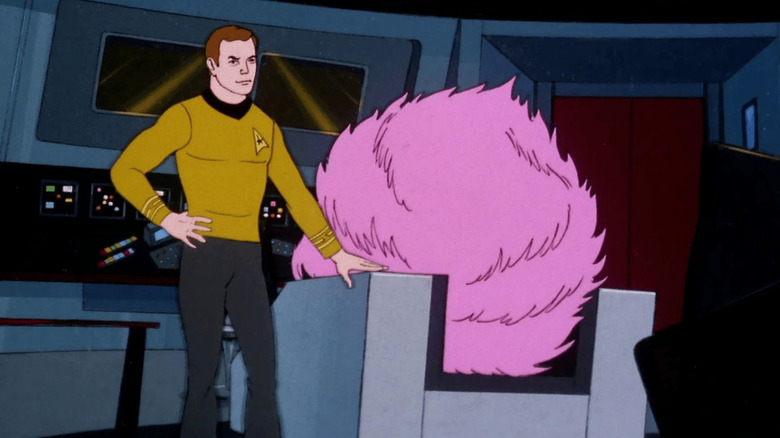 Kirk encounters an even bigger Tribble in Star Trek: The Animated Series