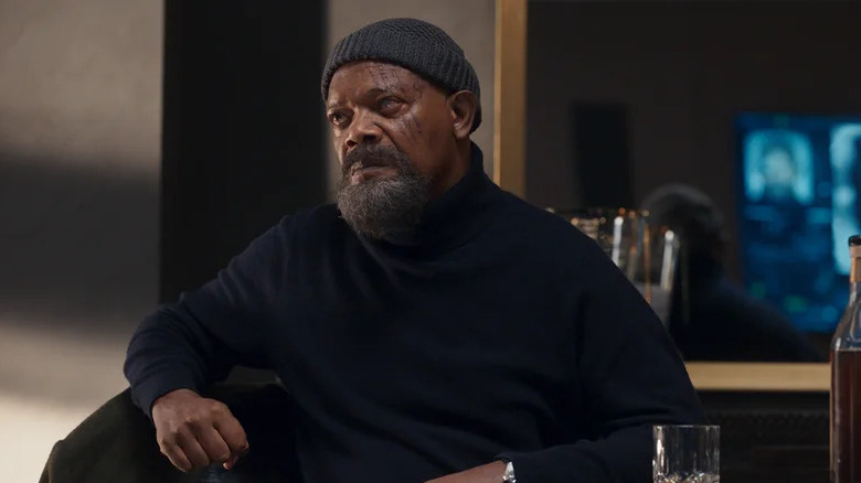Samuel L. Jackson's Nick Fury wearing a beanie on Secret Invasion