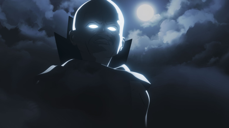 Jeffrey Wright's The Watcher with glowing white eyes on What If...?