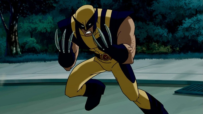 Wolverine in the middle of a fight
