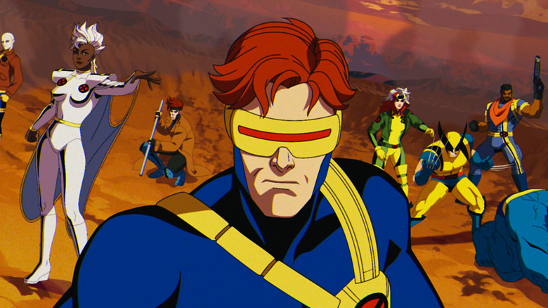 Cyclops leads the X-Men into battle