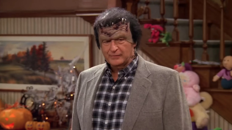 Peter Boyle as Frank dresses like Frankenstein's monster in Everybody Loves Raymond