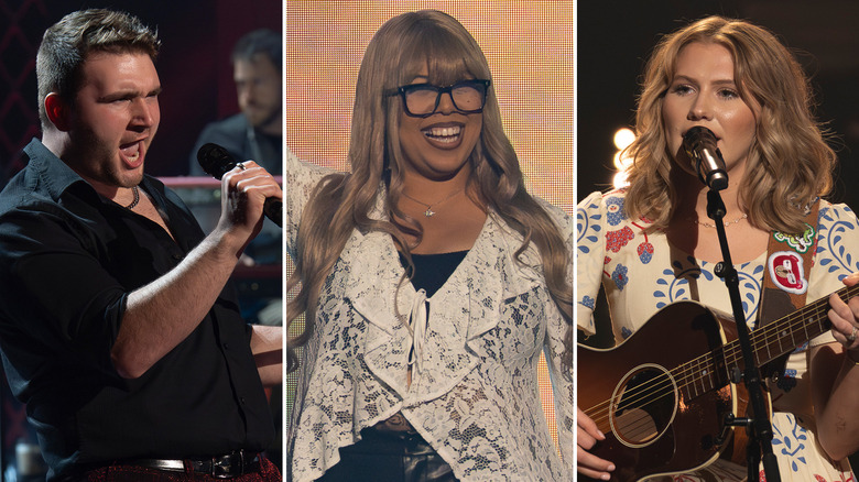 Trace Casanova, Roelle, and Hannah Harper on American Idol