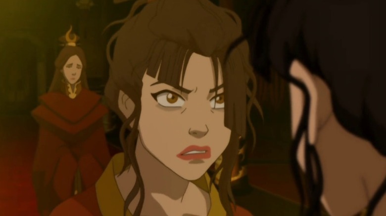 Azula looking at Ursa in the mirror on Avatar: The Last Airbender S3E20