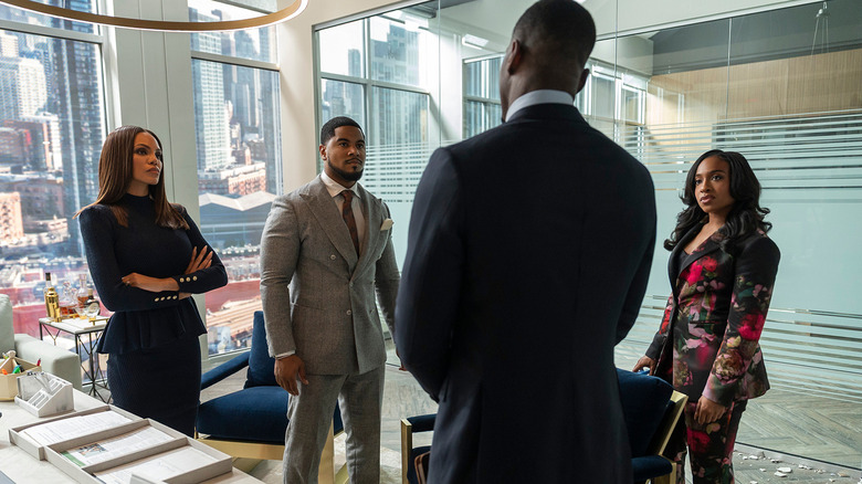 Mallory, Roy, and Kimmie on Tyler Perry's Beauty in Black