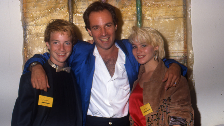 Actors Jonathan Ward, Robert Desiderio and Christina Applegate pose for a portrait at the premiere of the TV show "Heart Of The City in 1986 .
