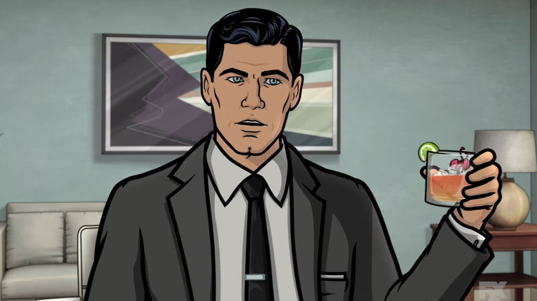 Sterling Archer has a drink in Archer