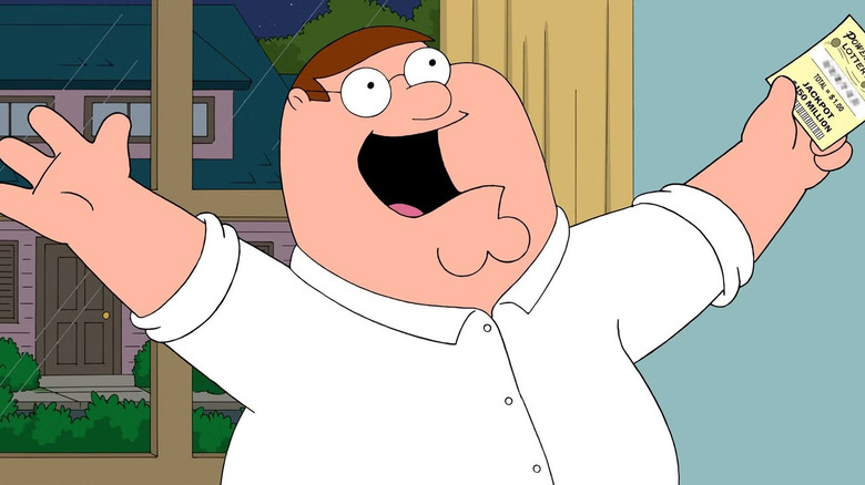 Peter Griffin is excited in Family Guy