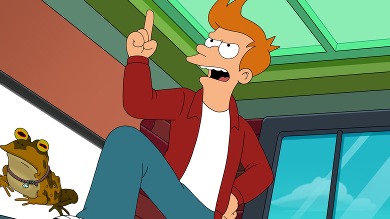 Fry makes a point in Futurama