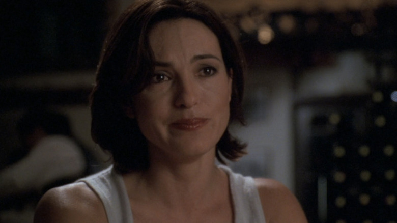 Mariska Hargitay as Olivia Benson looking sad in "Law & Order: SVU."