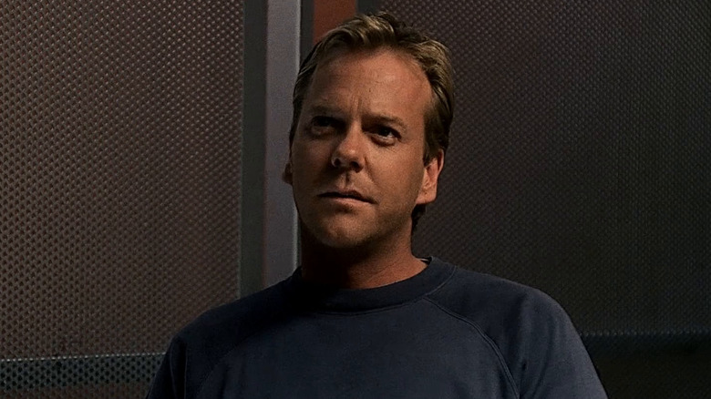 Jack Bauer (Kiefer Sutherland) sits and stares in 24