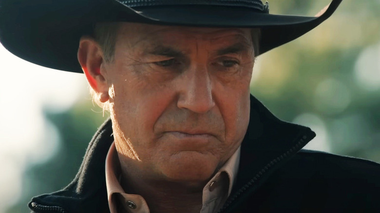 John Dutton (Kevin Costner) looks downcast in Yellowstone