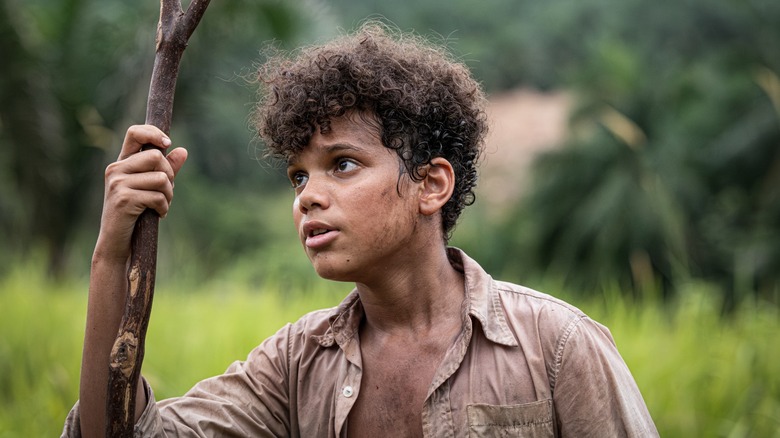Ralph looks off into the distance in "Lord of the Flies."