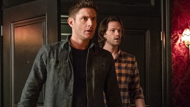 Sam and Dean Winchester look surprised
