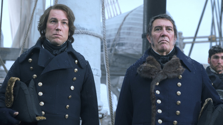 Two officers standing on a ship in AMC's The Terror