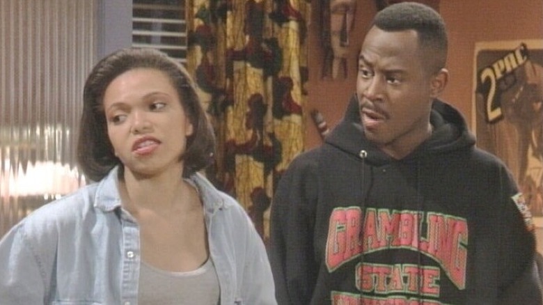 Gina (Tisha Campbell) and Martin (Martin Lawrence) give shared side-eye on Martin.