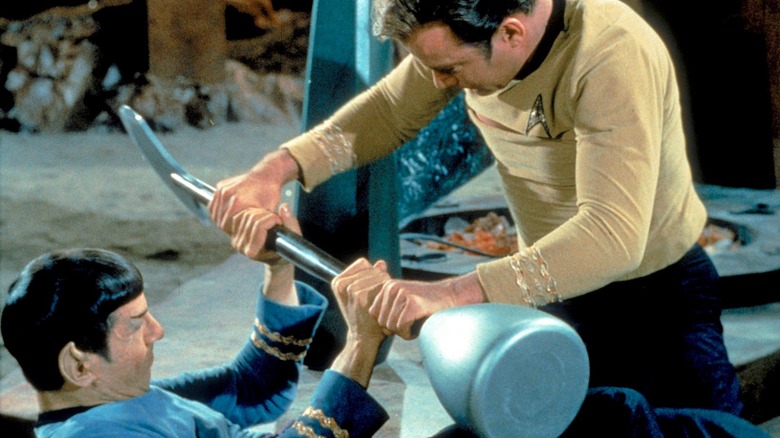 Spock and Kirk in Star Trek