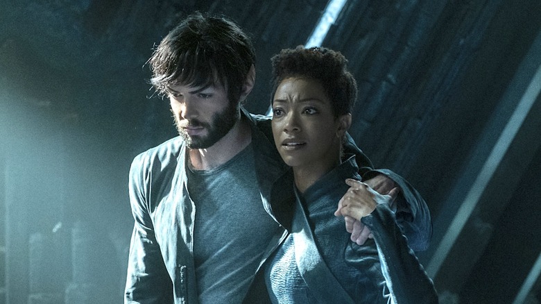 Spock and Burnham on Star Trek: Discovery