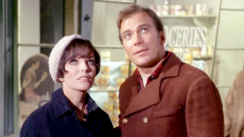 Edith Keeler and Kirk on Star Trek