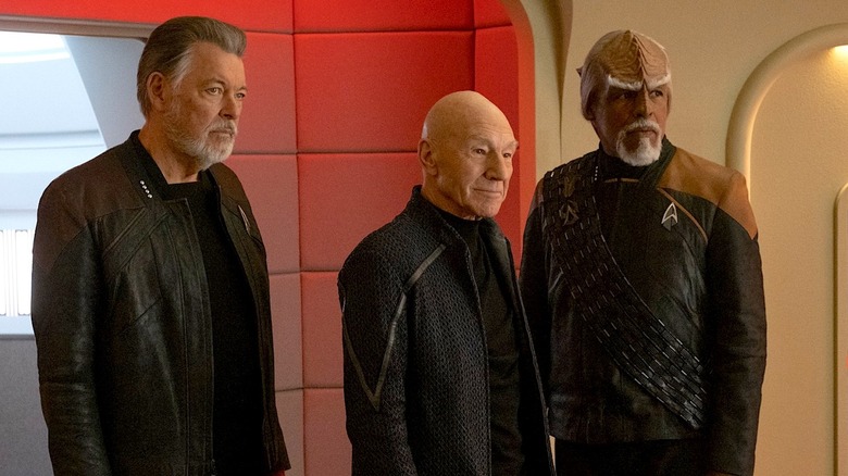Riker, Jean-Luc, and Worf on Star Trek: Picard