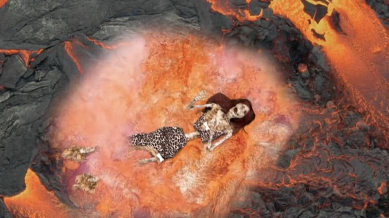 Rachel Reilly thrown into a volcano on Big Brother 28