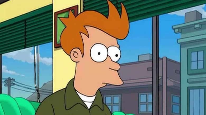 Fry (Billy West) is dumbstruck in Futurama