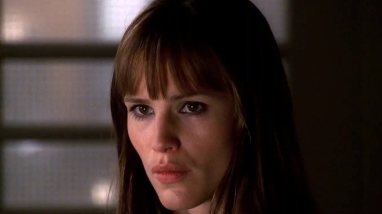 Sydney Bristow looking serious in Alias