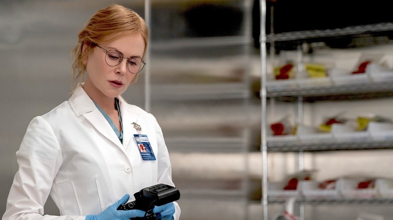 Kay Scarpetta (Nicole Kidman) checks a medical scanner in Scarpetta