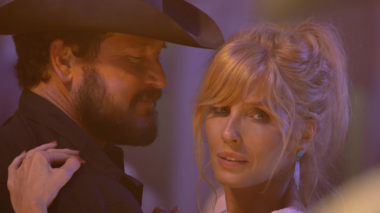 Rip Wheeler (Cole Hauser) dances with Beth Dutton (Kelly Reilly) in Yellowstone