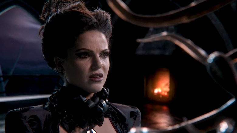 Lana Parrilla's Evil Queen looking disgusted on Once Upon A Time