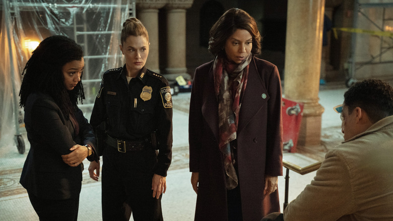 Lena, Sarah, Mae and Jonah in Boston Blue Season 1, Episode 10