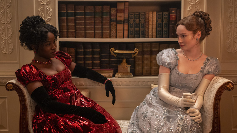 Michaela and Francesca in Bridgerton