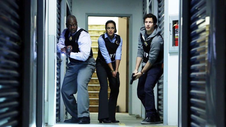 Captain Holt, Amy Santiago & Jake Peralta in Brooklyn Nine-Nine Pilot