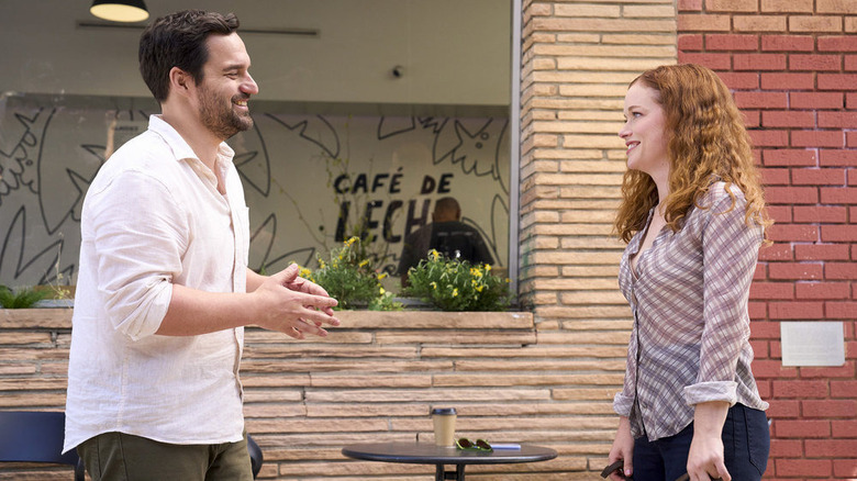Jake Johnson and Jane Levy in Sunset P.I.
