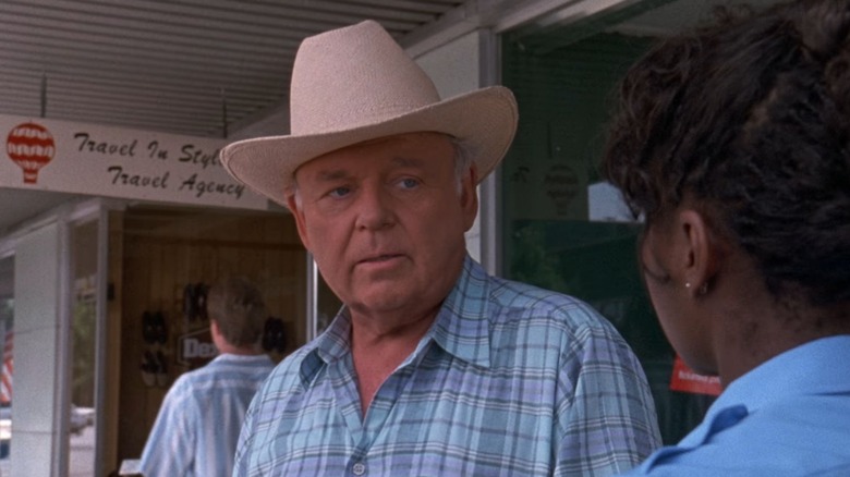 Carroll O'Connor wearing a cowboy hat as Bill Gillespie on In The Heat Of The Night