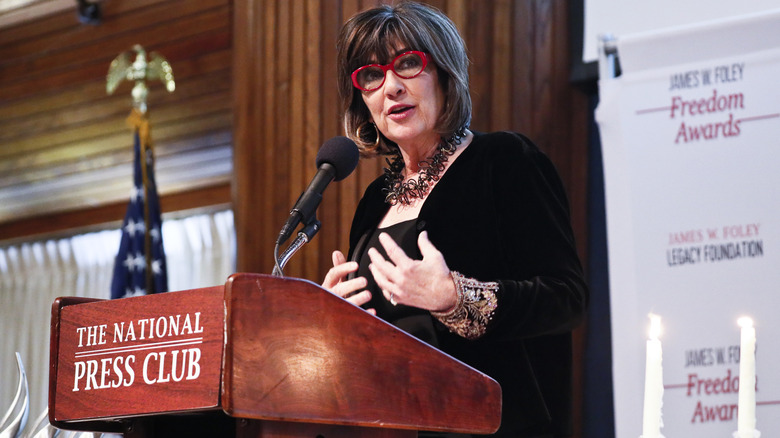 Christiane Amanpour speaking at The National Press Club
